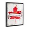 Stupell Industries True North Maple Leaf Floating Frame, design by Lil' Rue